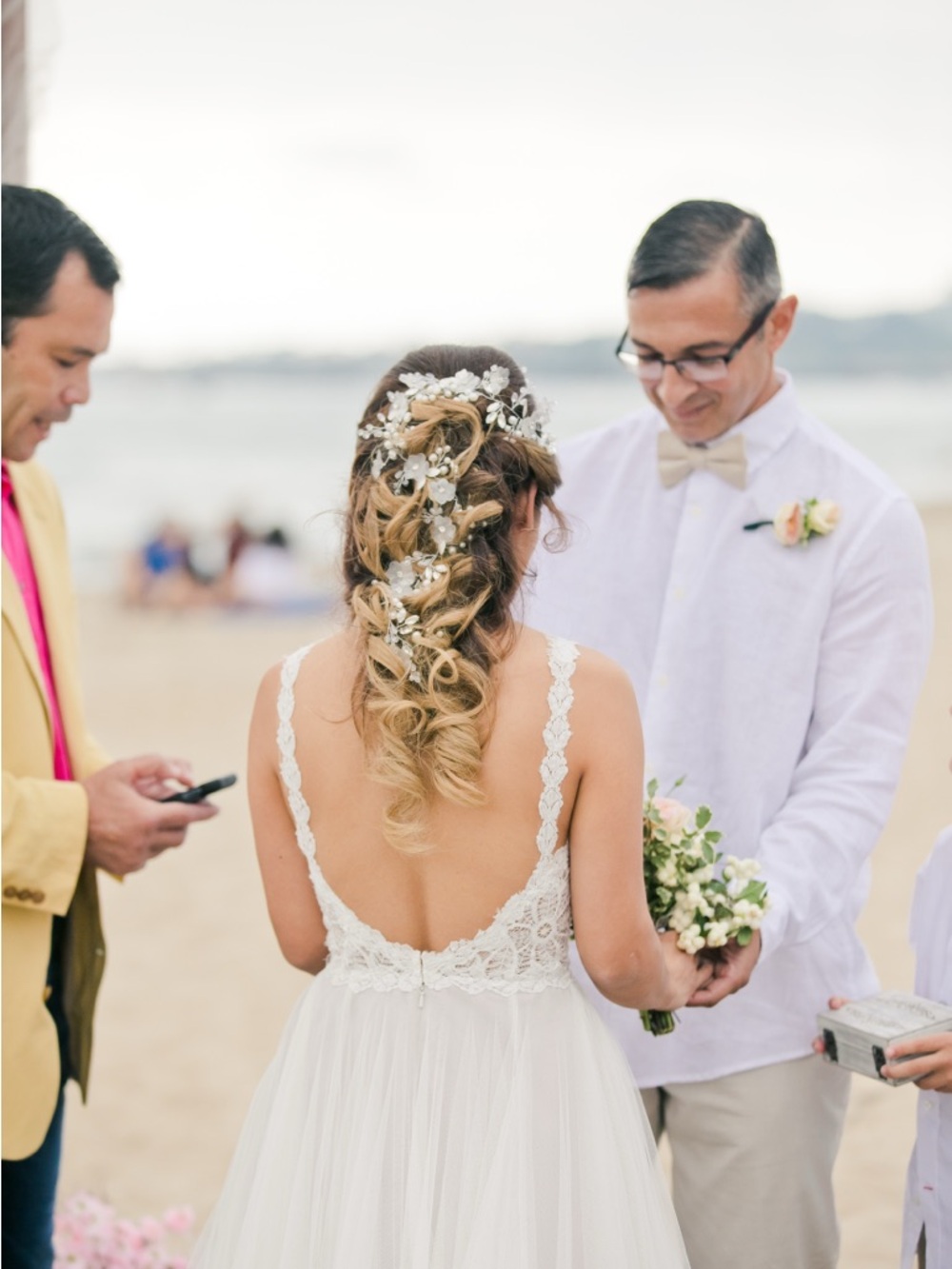 Floral Lace  Halter Wedding  Dress - Picture 5 of 15